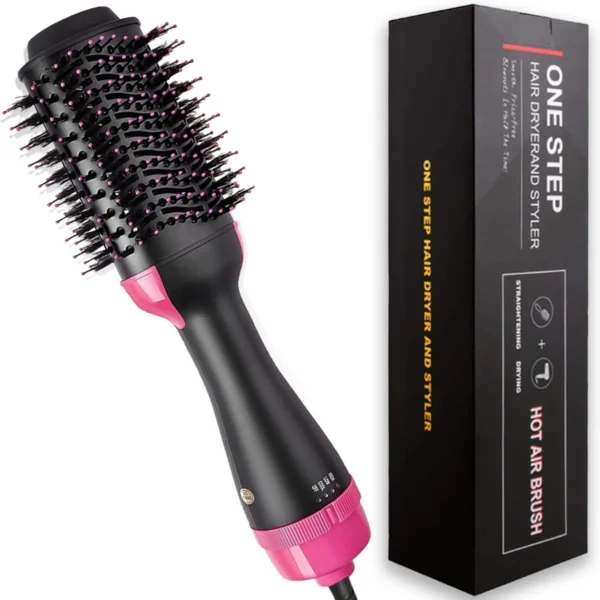 One Step Hot Air Brush | 3-in-1 | Dryer, Straightener & Volumizer for Effortless Styling